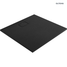Bergytan Oltens Bergytan brodzik 100x100 cm kwadratowy RockSurface czarny mat 17102300