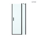 Verdal Oltens Verdal kabina prysznicowa 120x80 cm prostokątna drzwi ze ścianką czarny mat/szkło przezroczyste 20210300